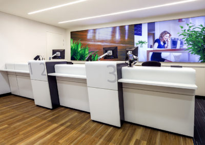 architecture interior bank counter