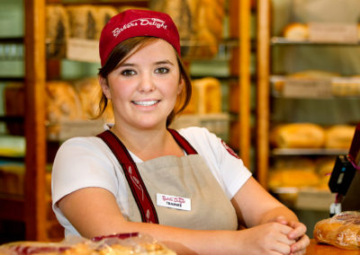 trainee lady portrait at Bakers Delight