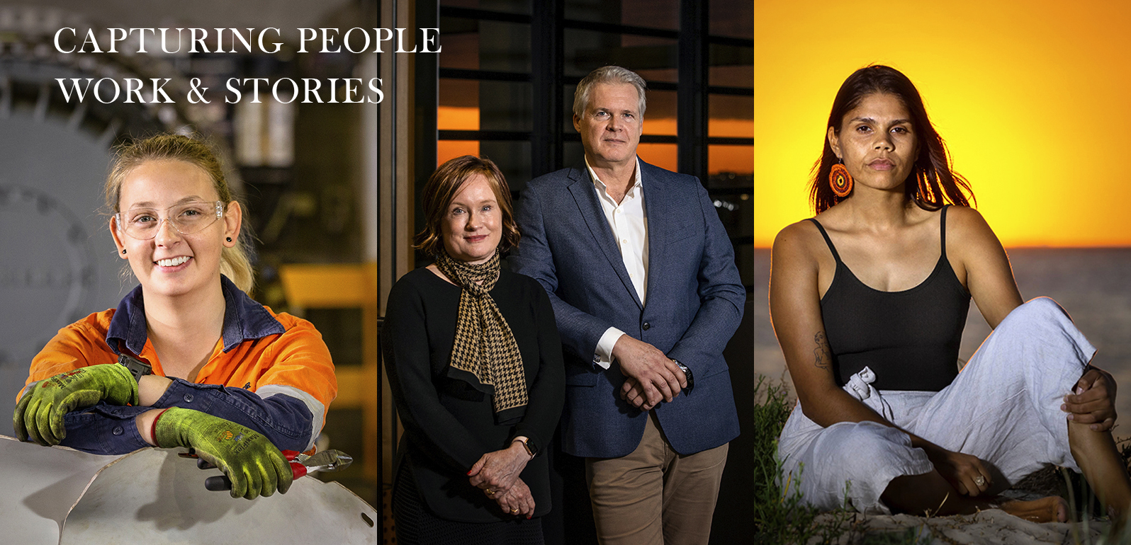 Professional portraits by Adelaide photographer John Nieddu featuring industrial, corporate and environmental portrait photography across South Australia.